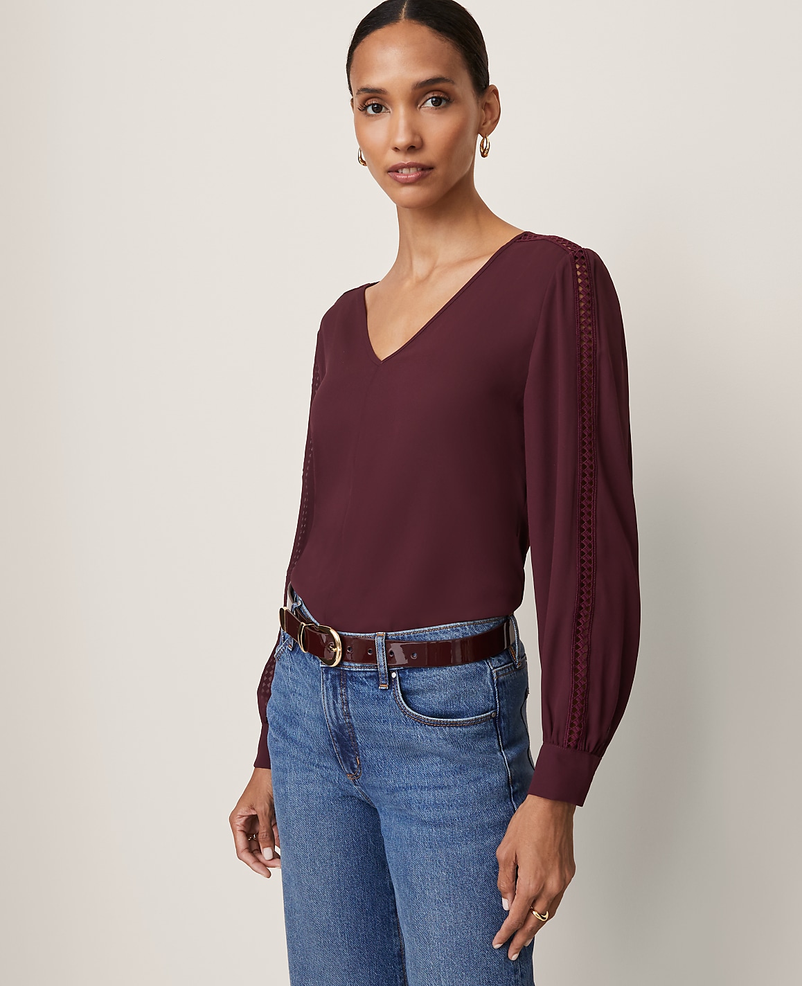 Lace Trim Top