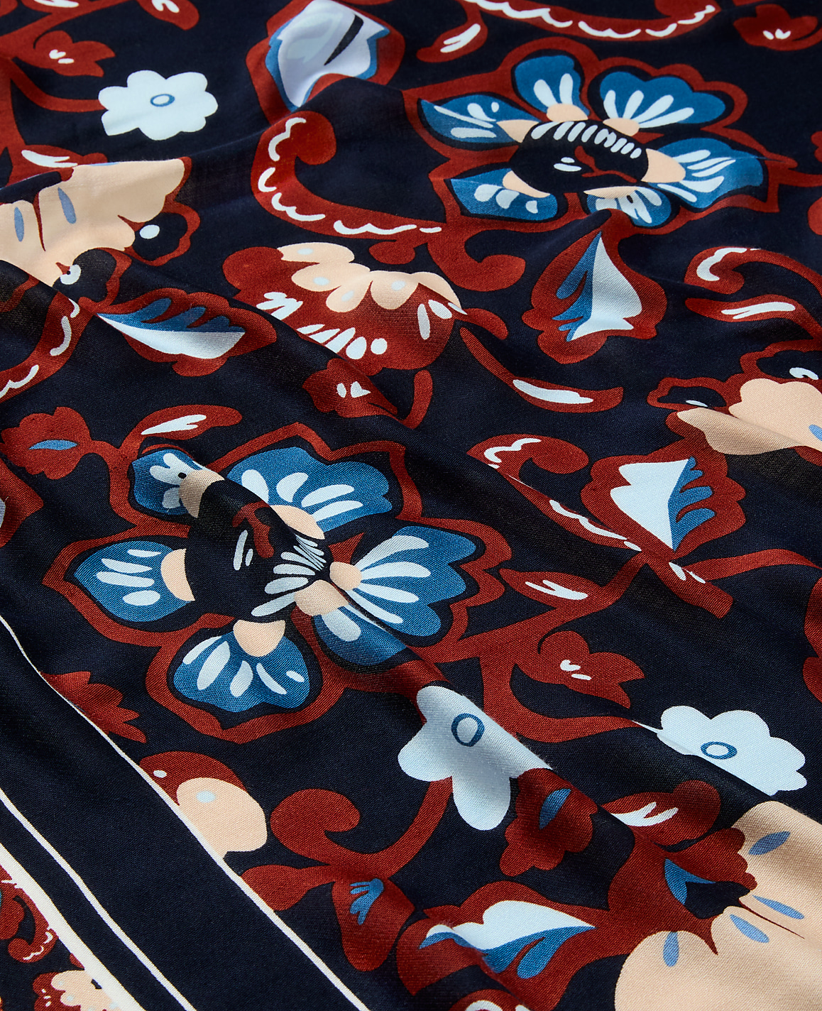 Floral Square Scarf