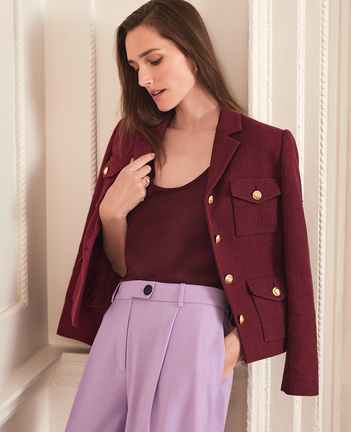 The Military Blazer Jacket in Tweed