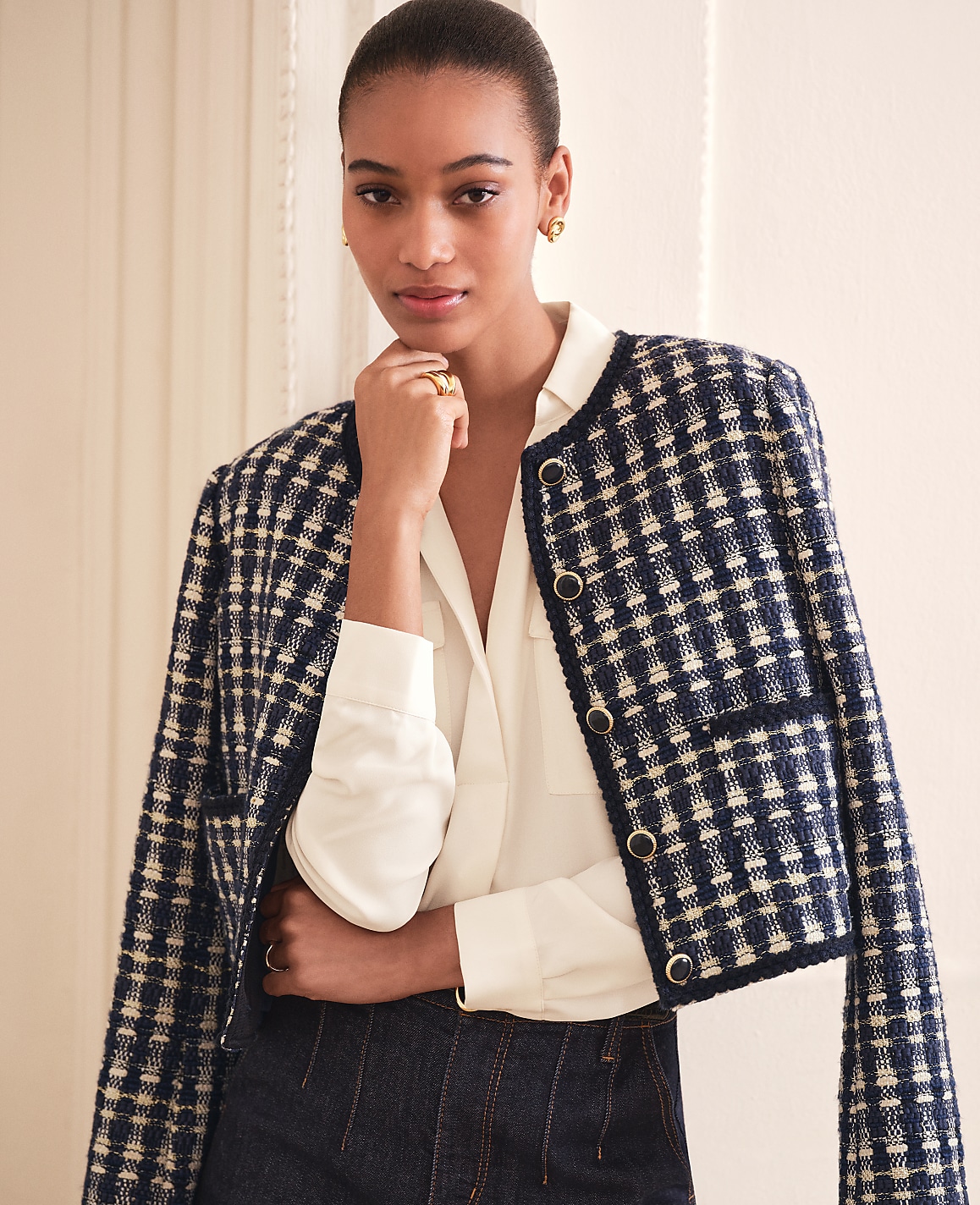 Petite Tweed Patch Pocket Jacket