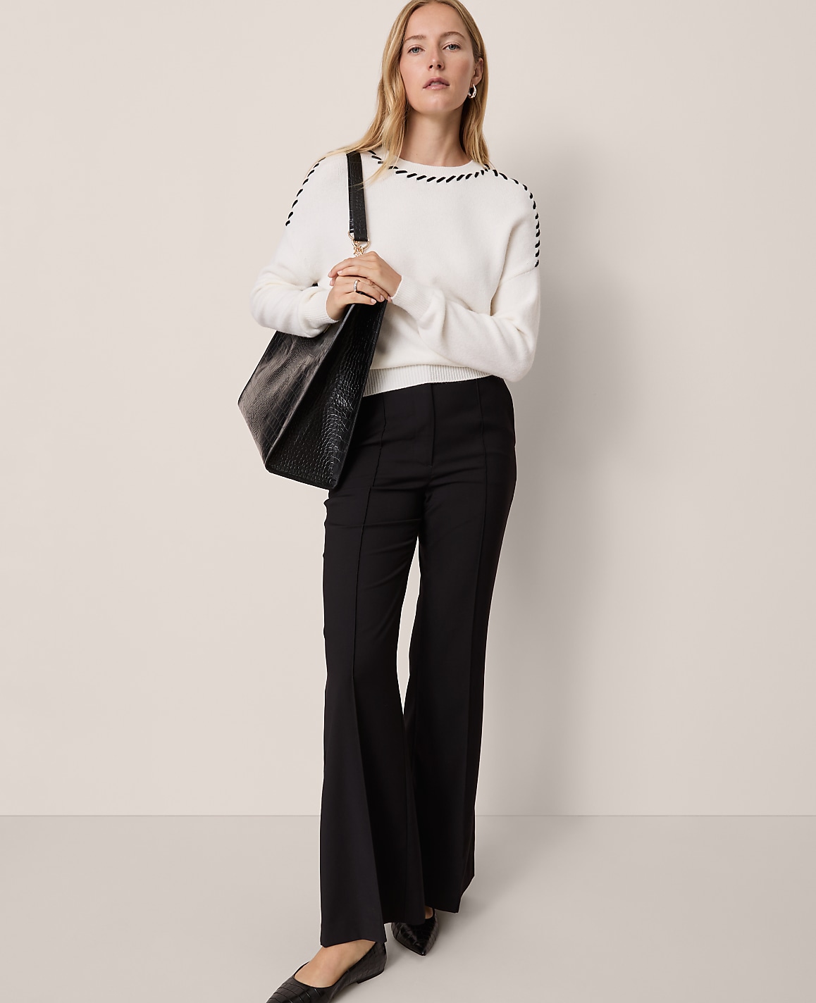 Petite Whipstitch Sweater