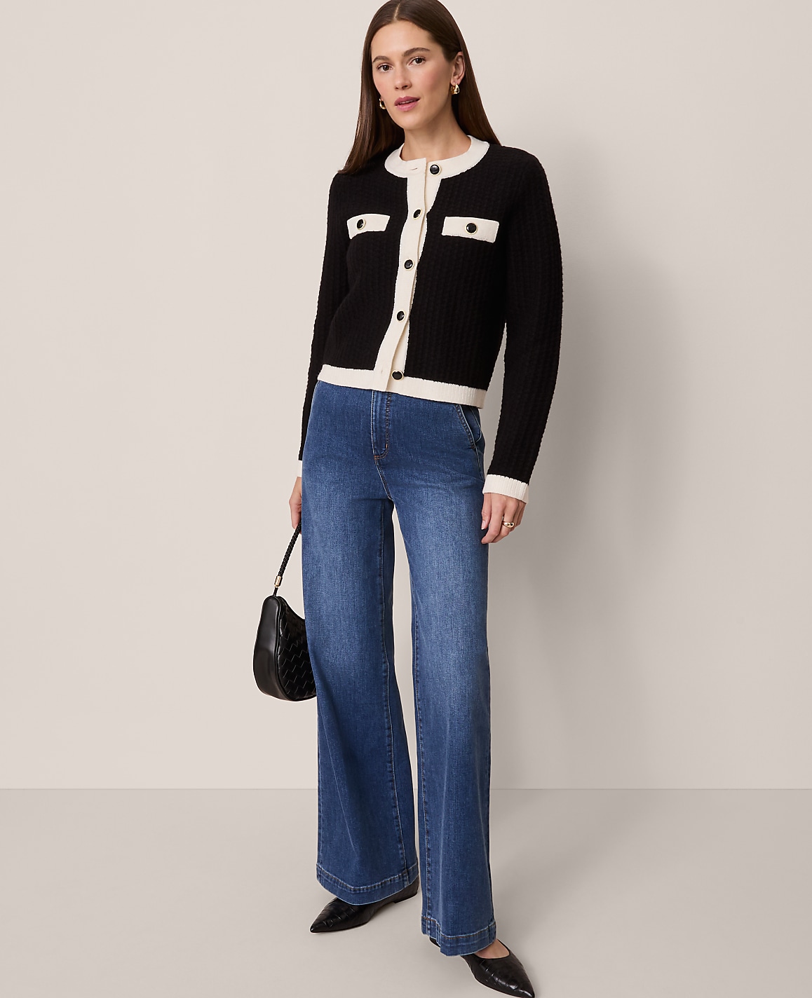 Petite Textured Sweater Jacket