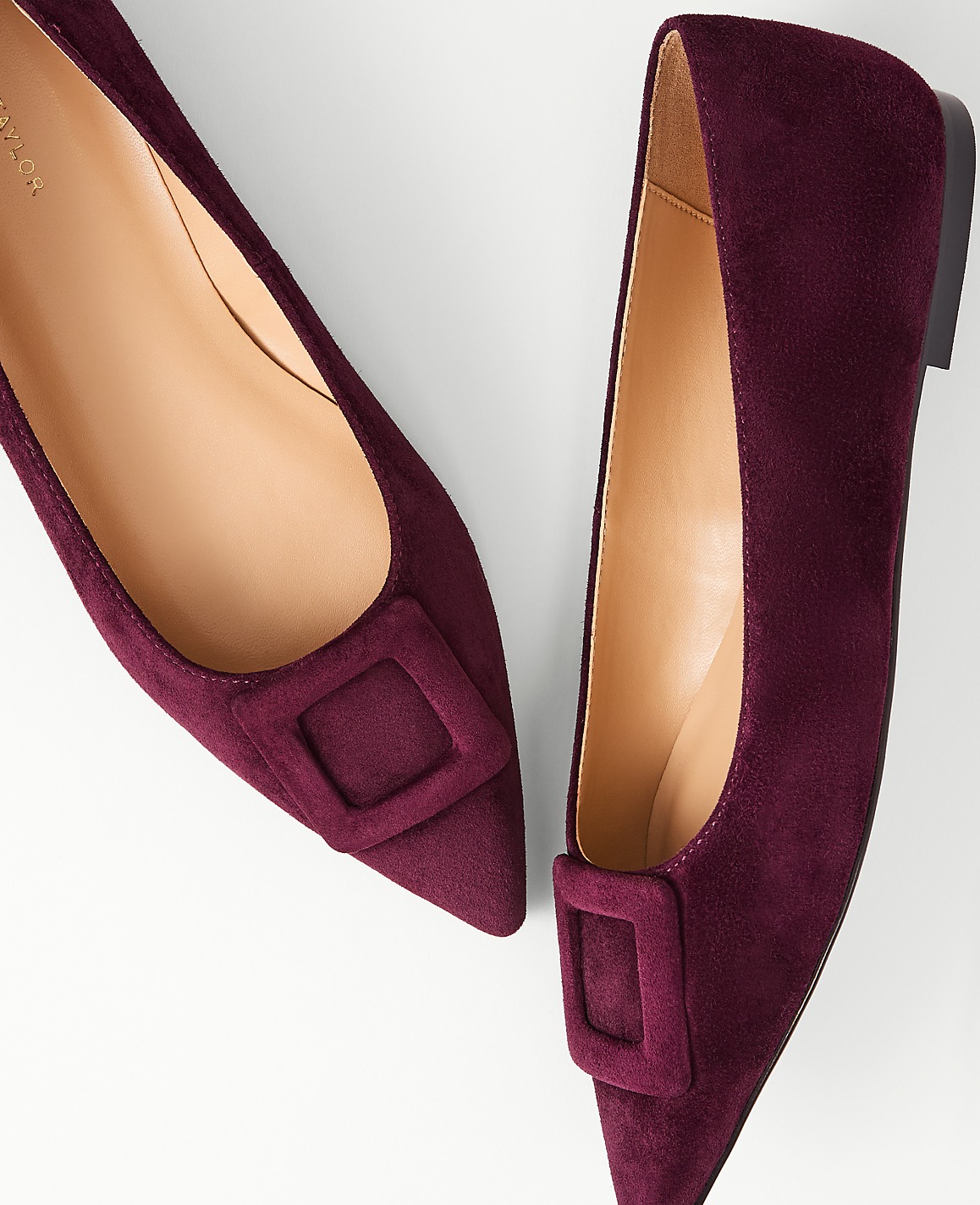 Suede Buckle Flat
