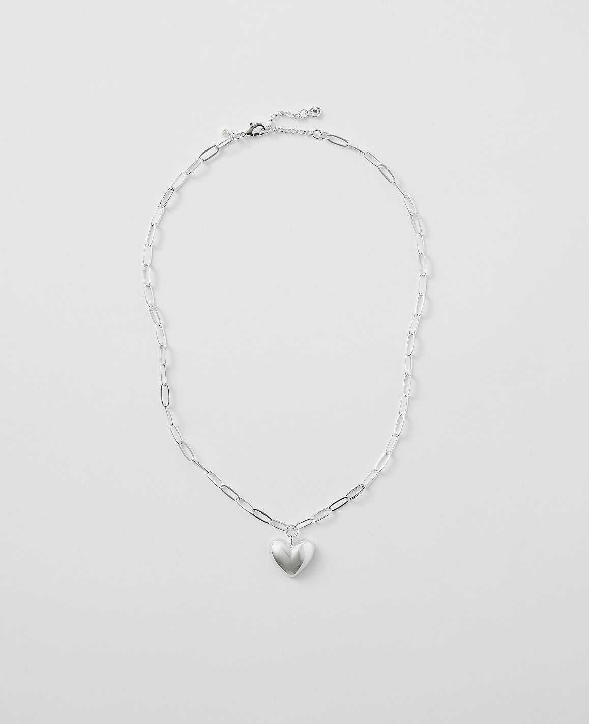 Metal Heart Pendant Necklace