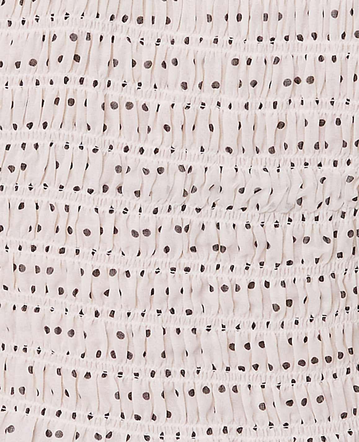 Dotted Smocked Top
