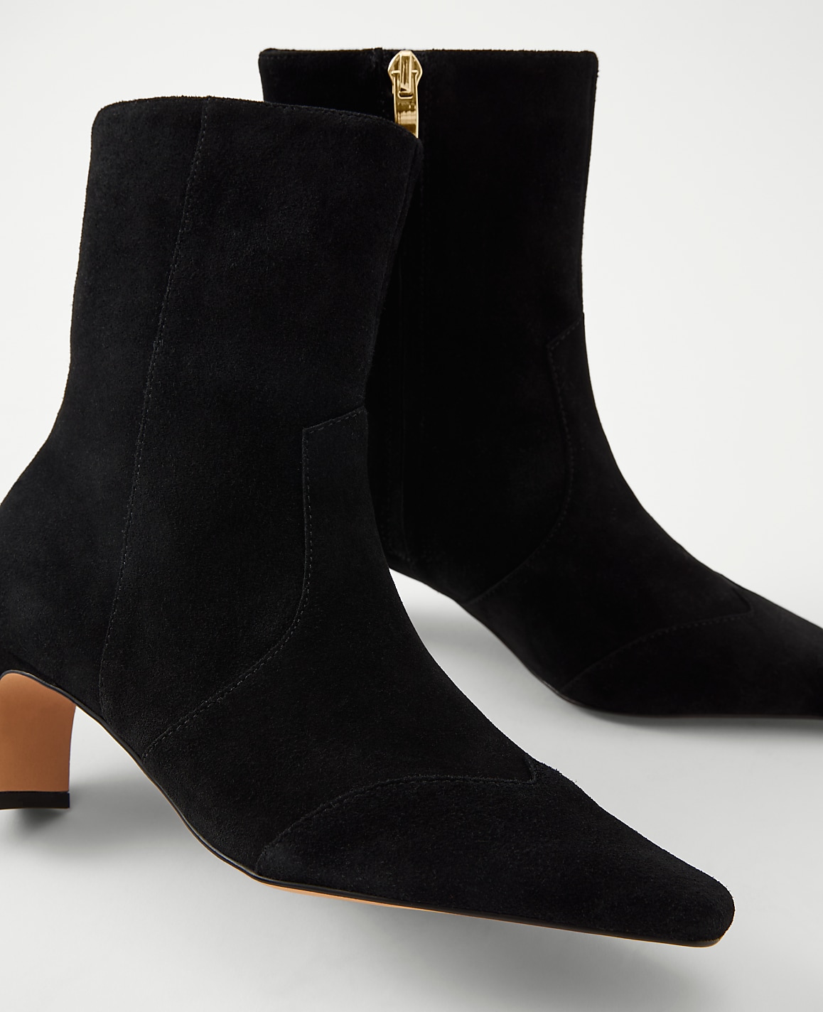 Suede Skinny Heel Bootie