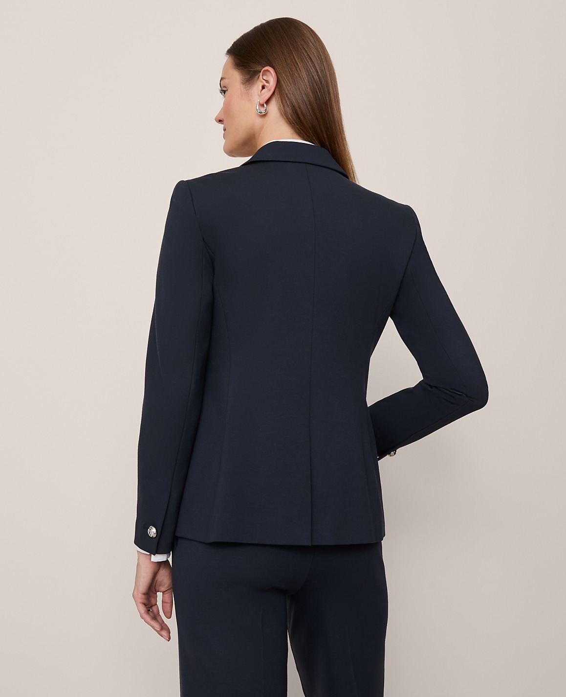 The Single Button Blazer in Ponte