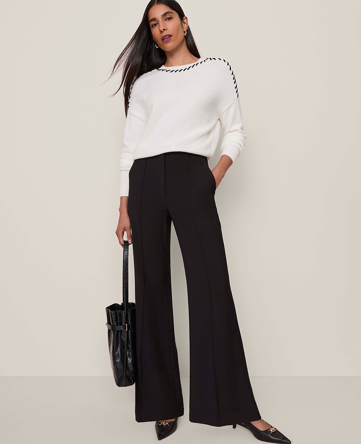 Petite Whipstitch Sweater