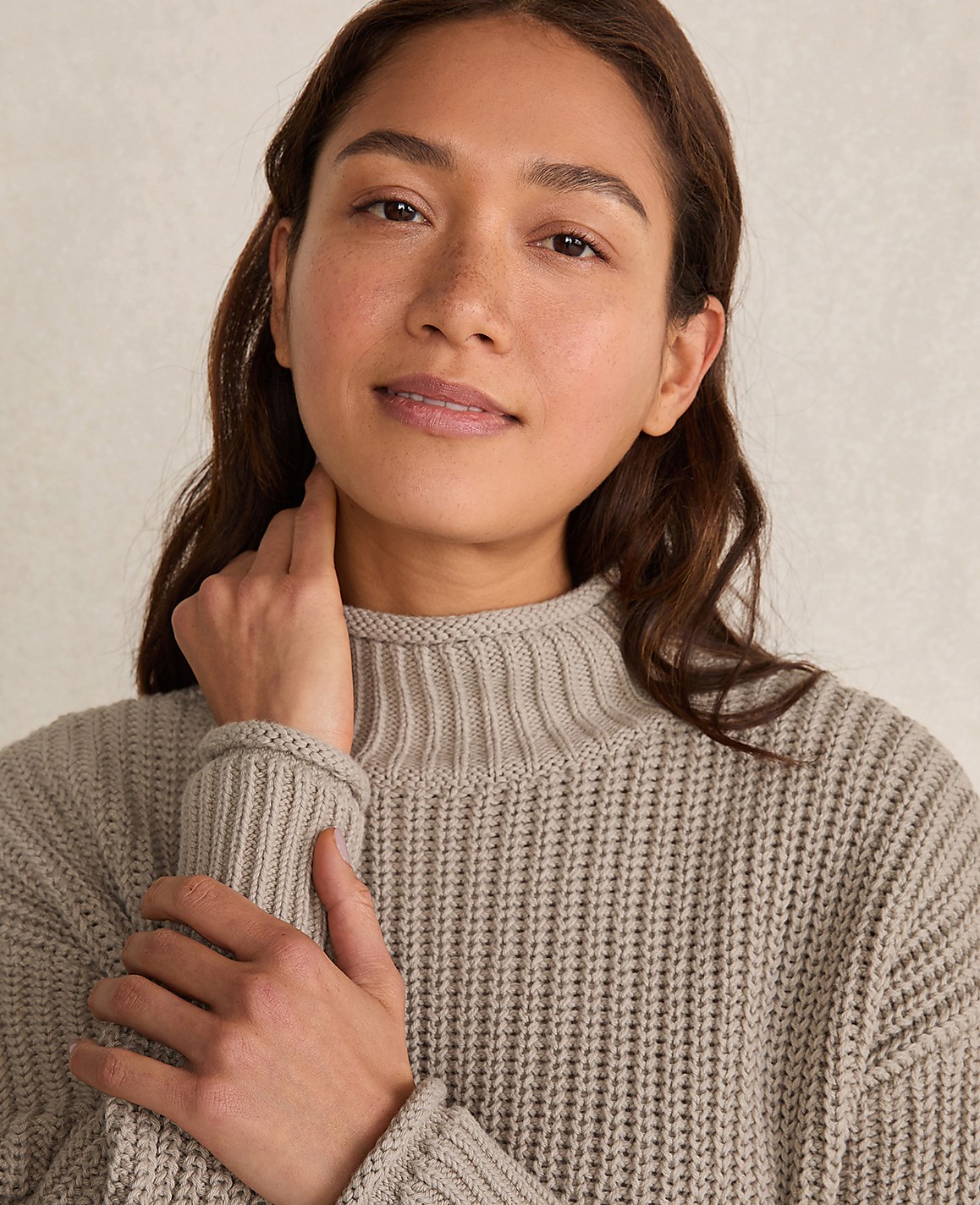 Haven Well Within Organic Cotton Roll Neck Sweater