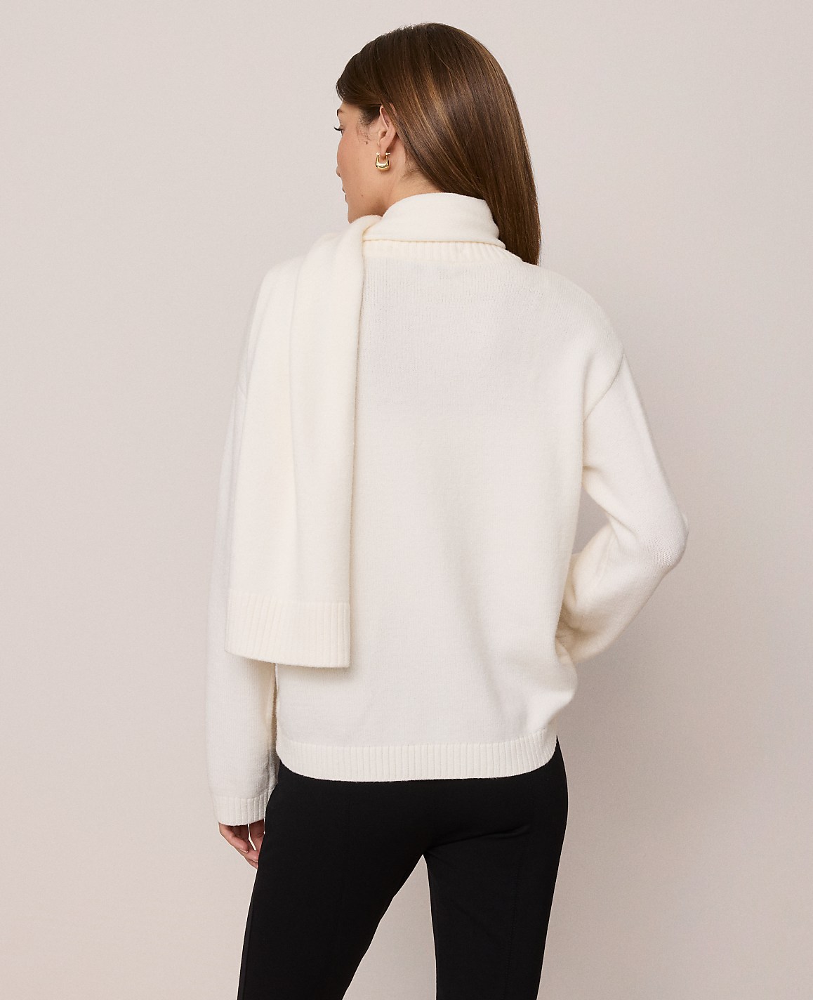Petite Weekend Scarf Sweater