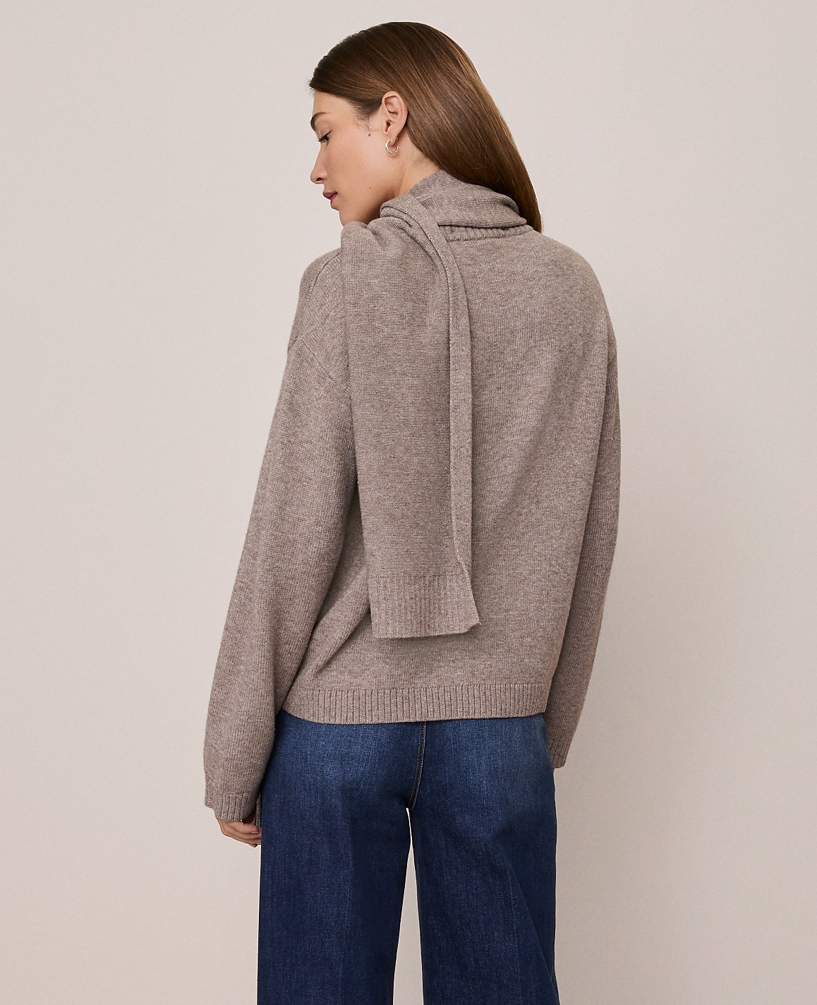 Petite Weekend Scarf Sweater
