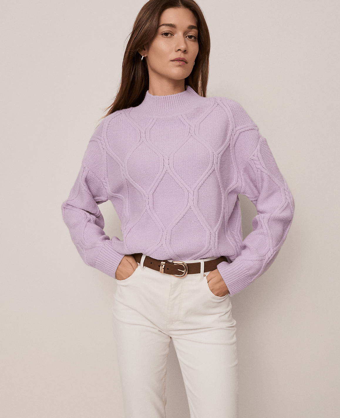 Weekend Collection Cable Sweater