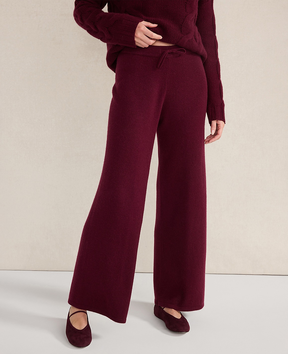 Haven Well Within Cashmere Wide Leg Pants