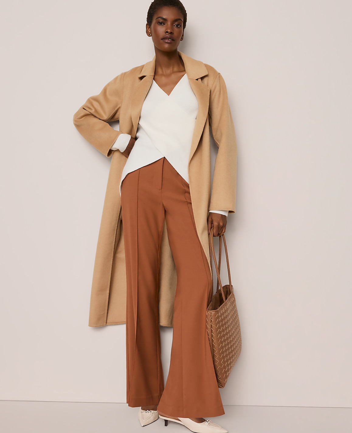 Ribbed Wrap Sweater
