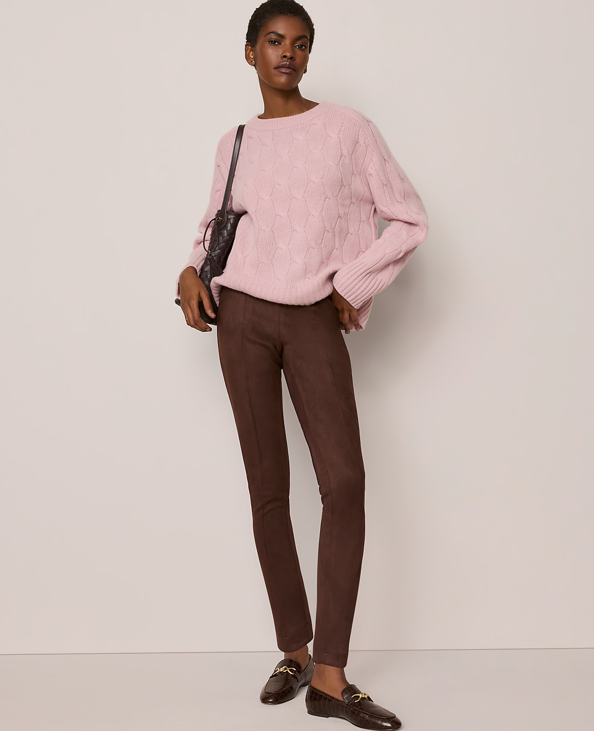 The Polished Legging in Faux Suede
