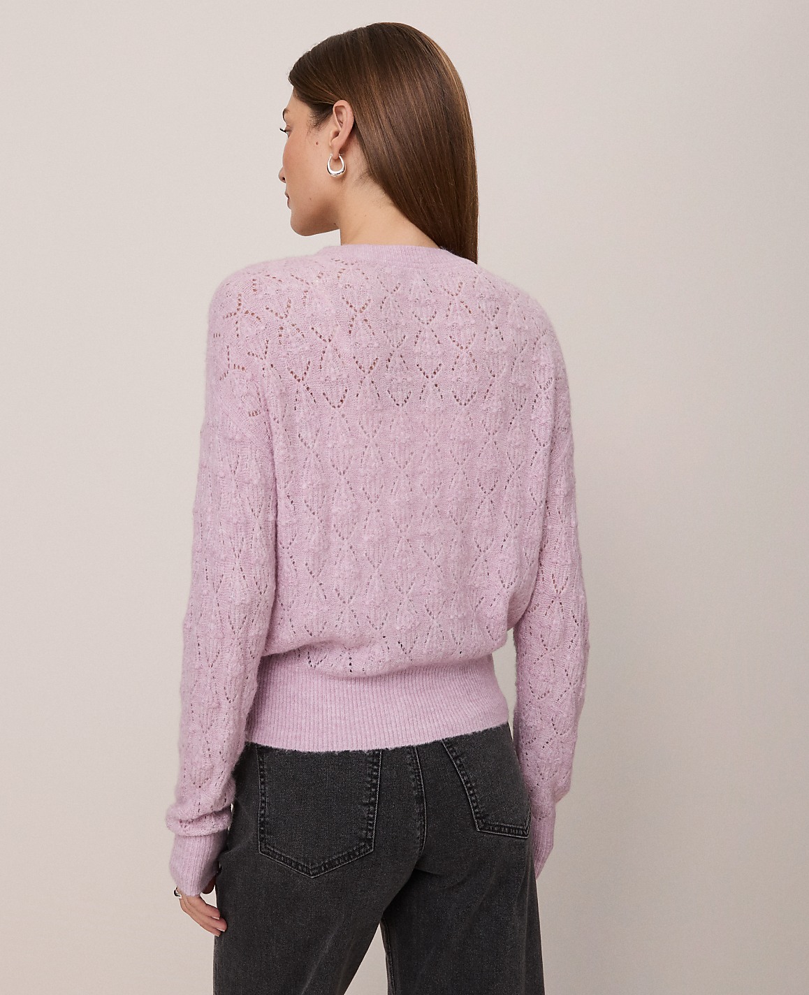 Weekend Pointelle Henley Sweater