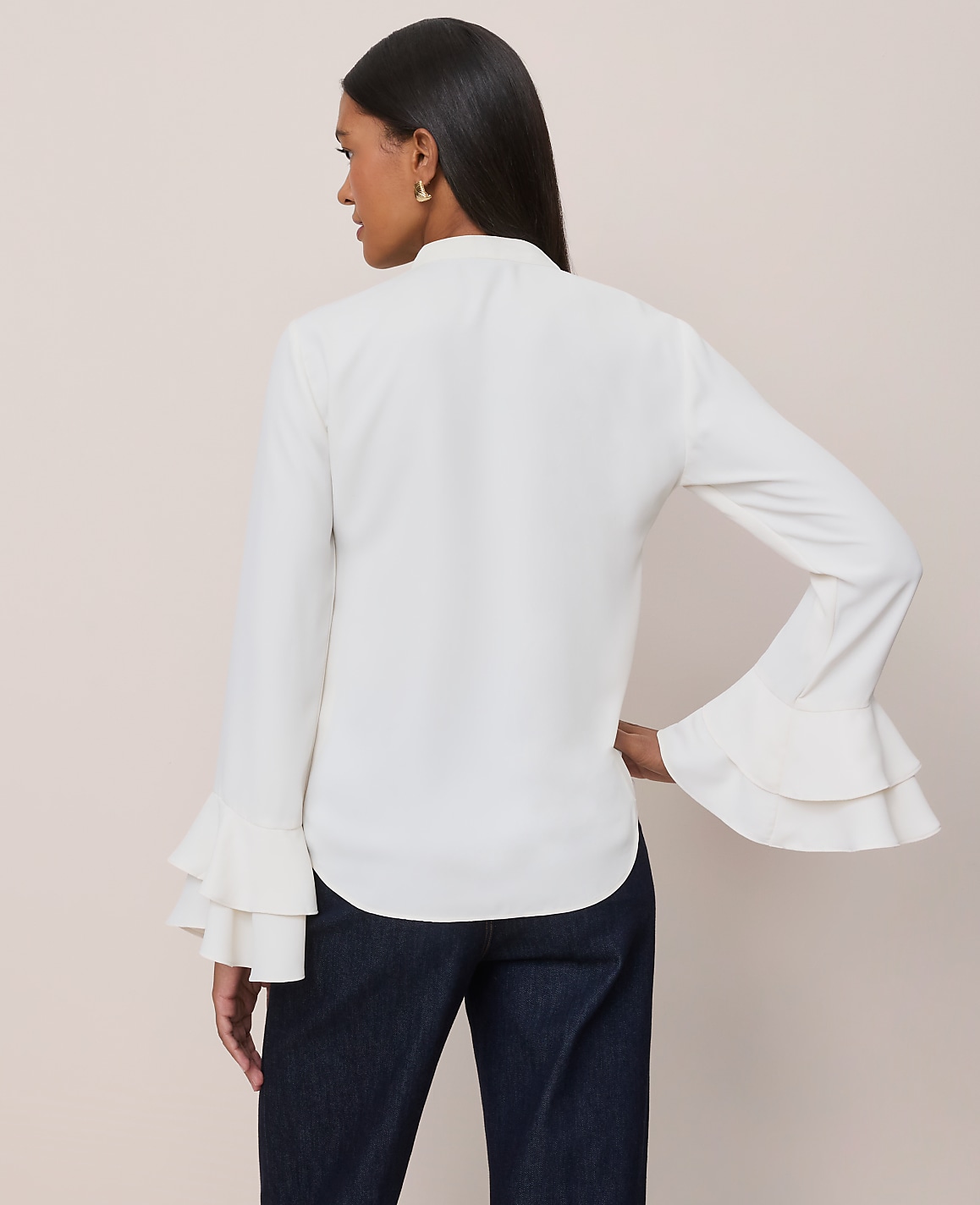Petite Bell Sleeve Blouse