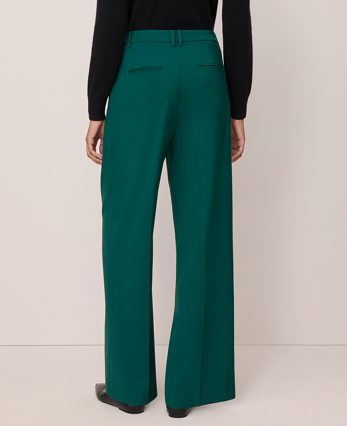 The Side Button Wide-Leg Pant