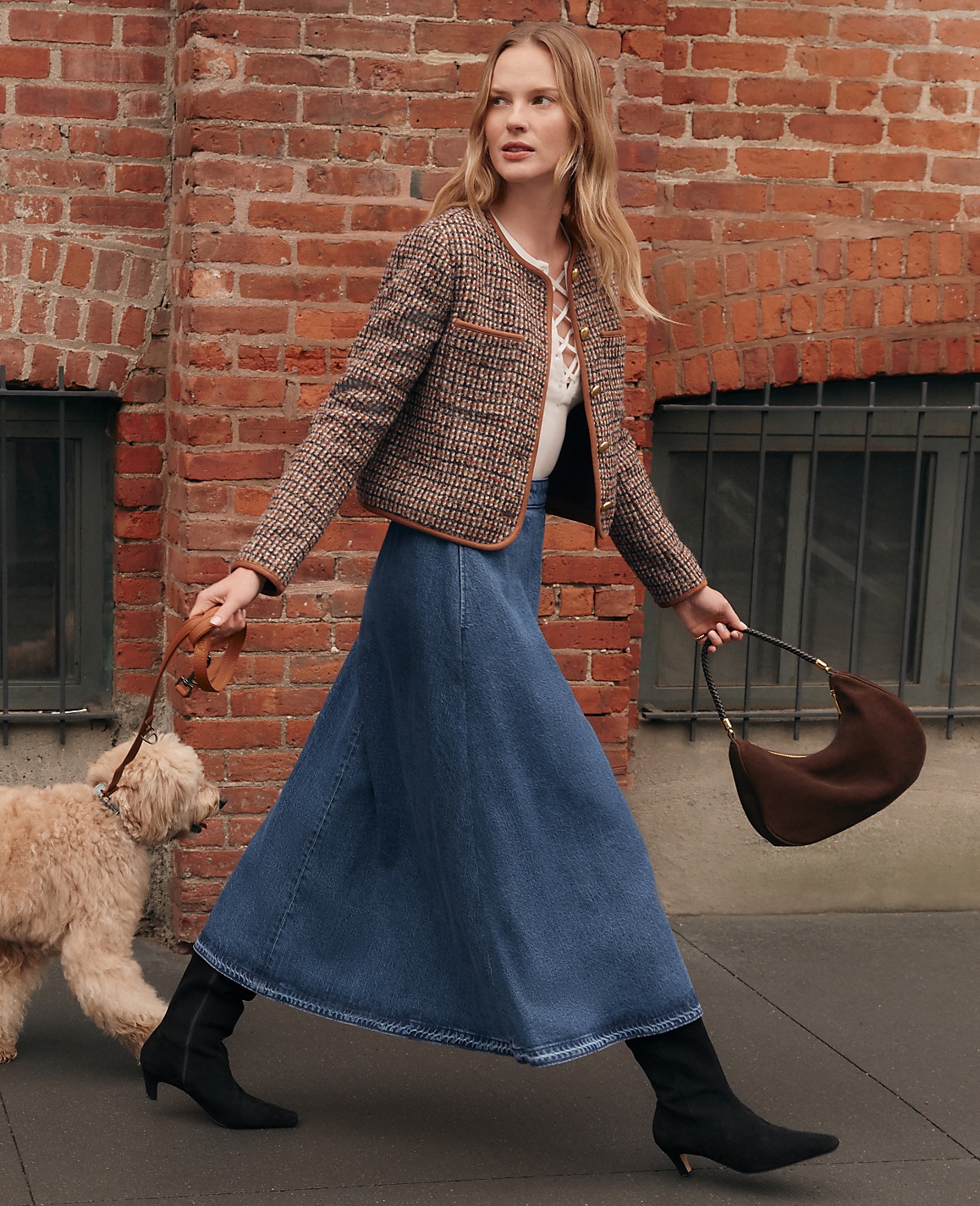 Weekend Collection Pull On Denim Skirt