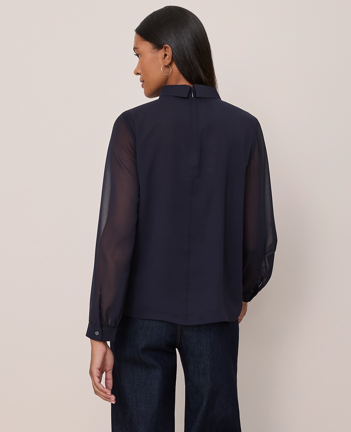 Mock Neck Blouse