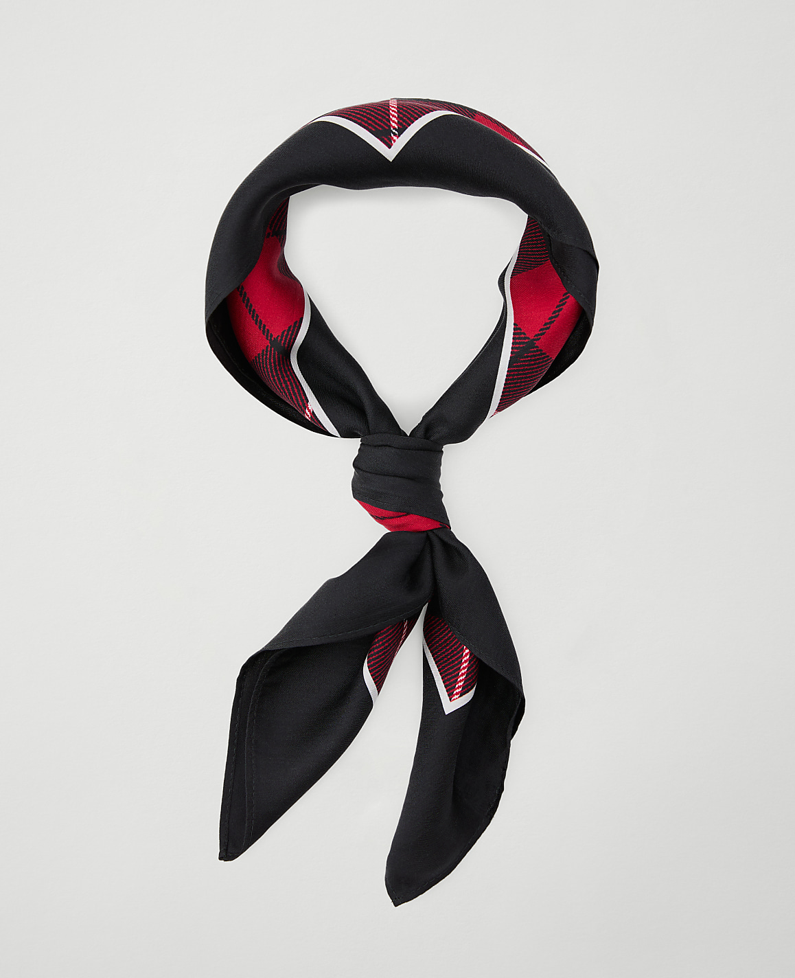 Weekend Collection Plaid Little Silk Scarf
