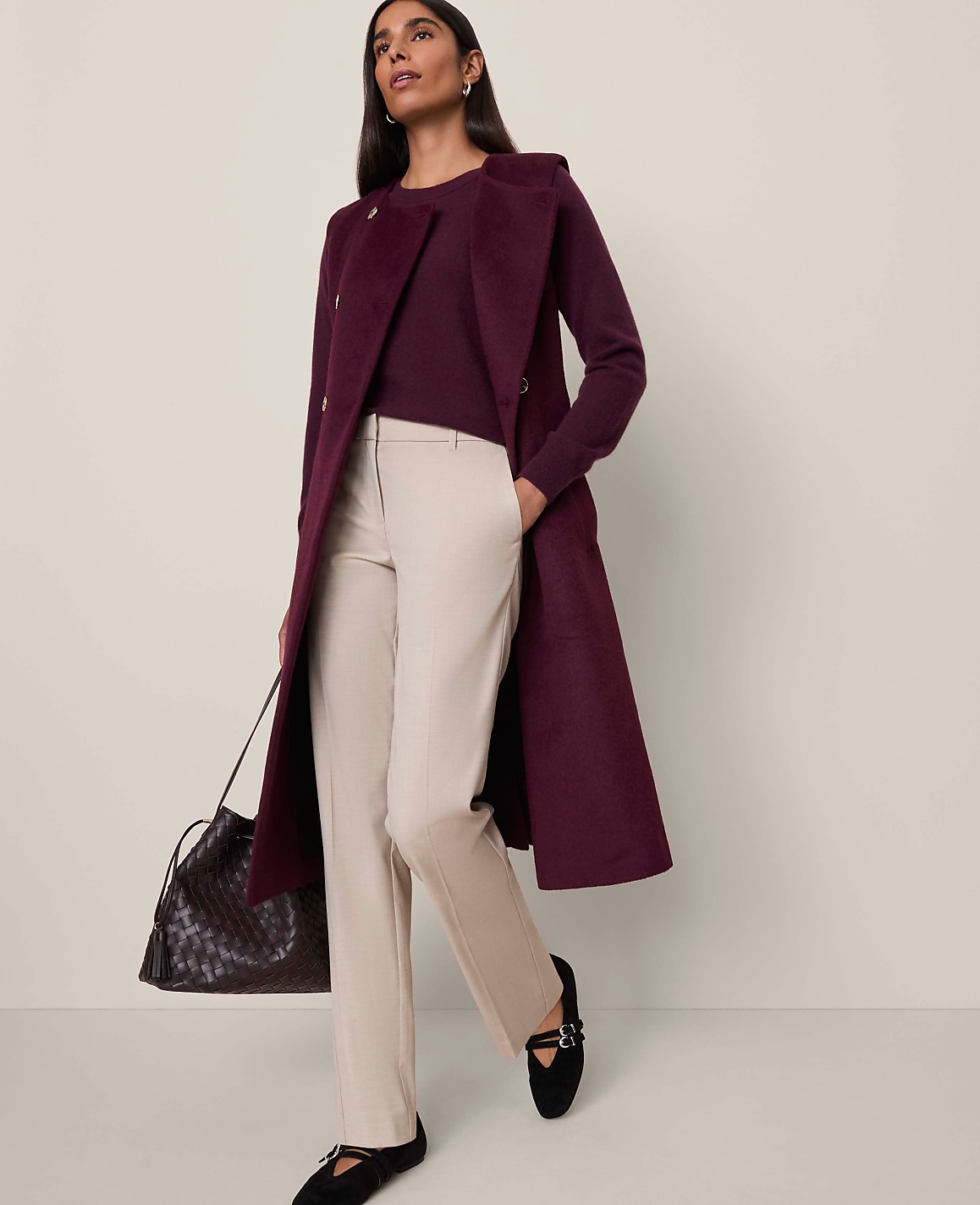 Petite Belted Trench Vest