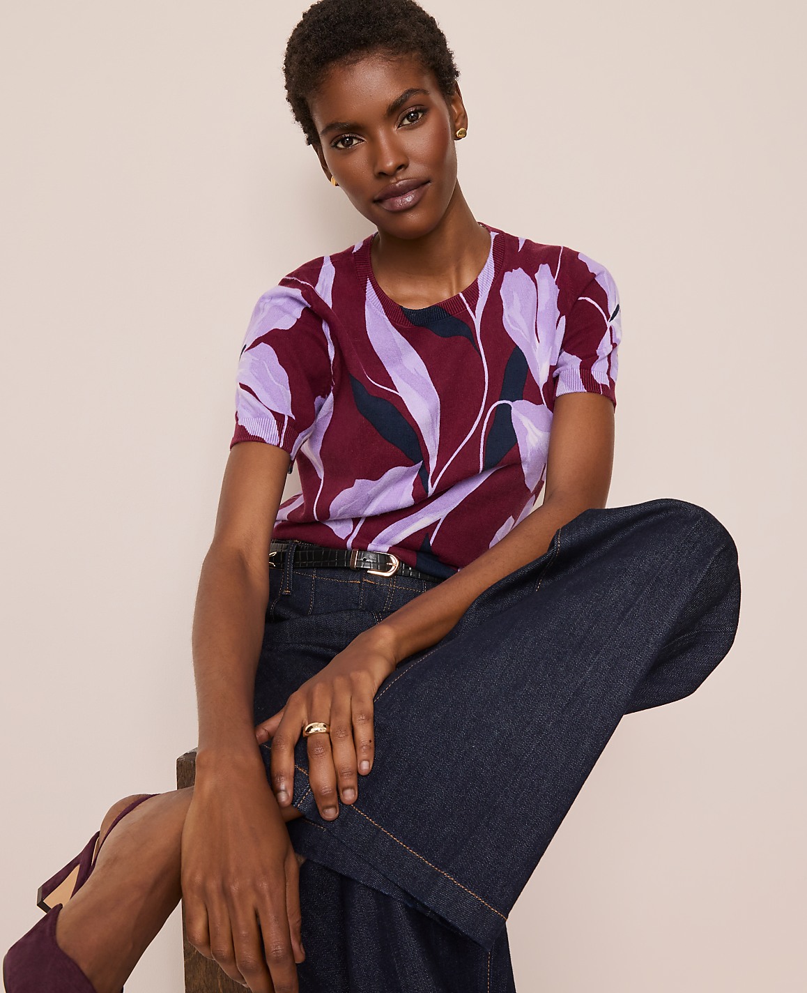 Floral Sweater Tee