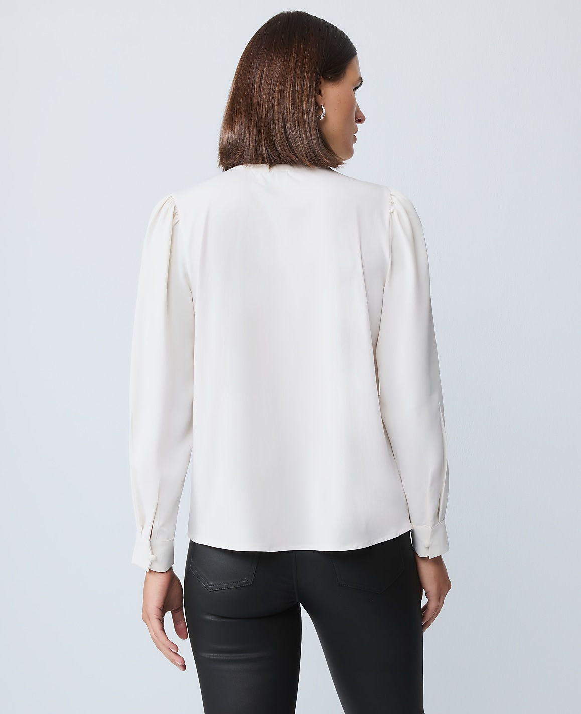 Mixed Media Pintuck Top