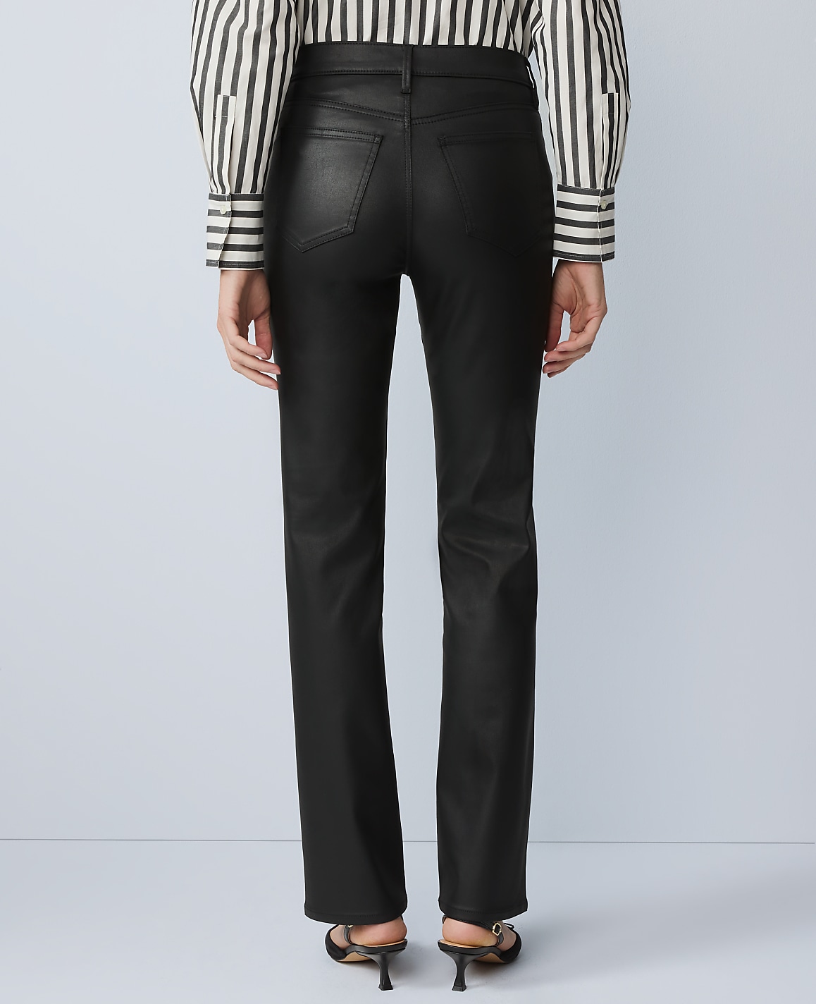 The Petite Coated Perfect Straight Jean