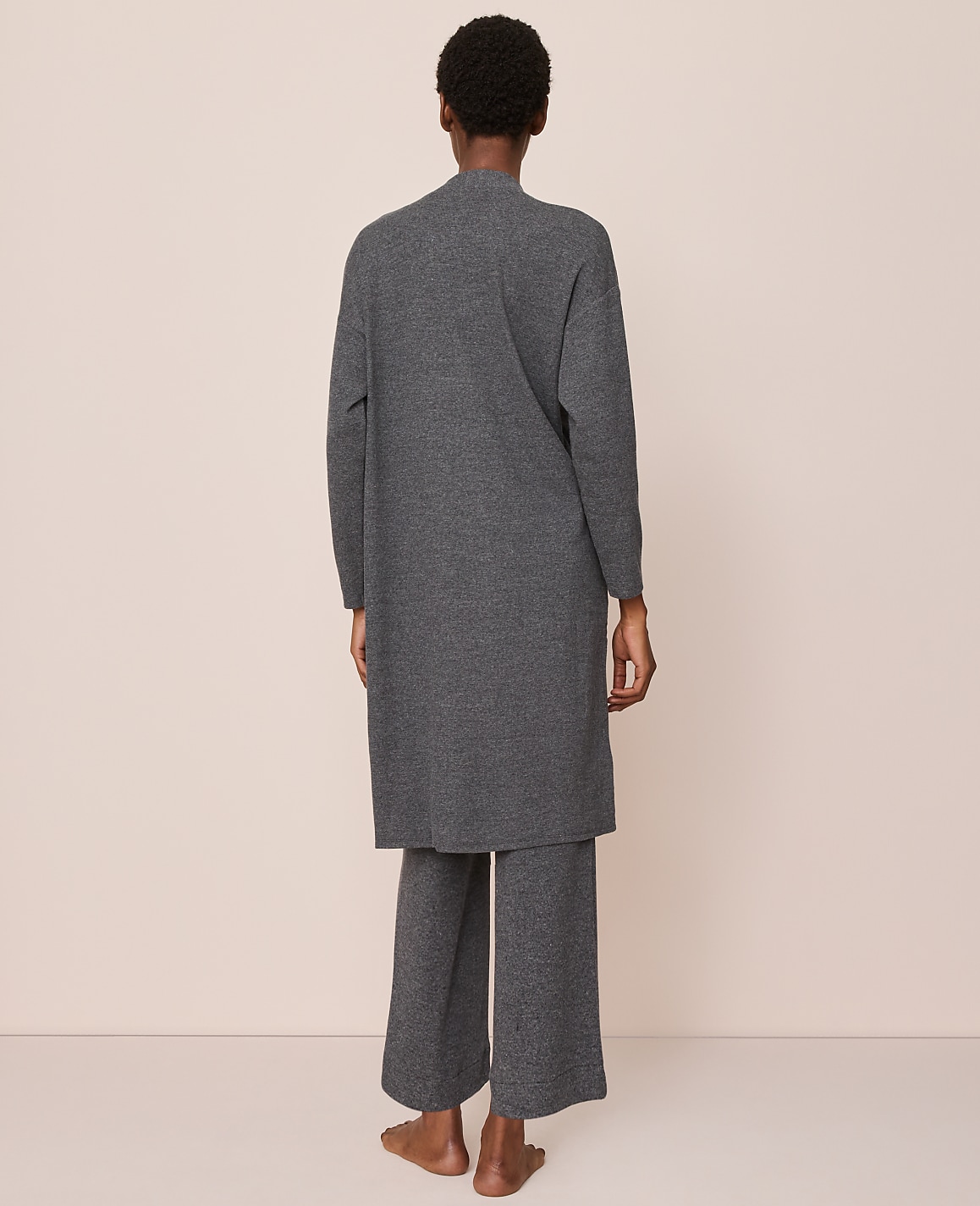 Ribbed Lounge Duster