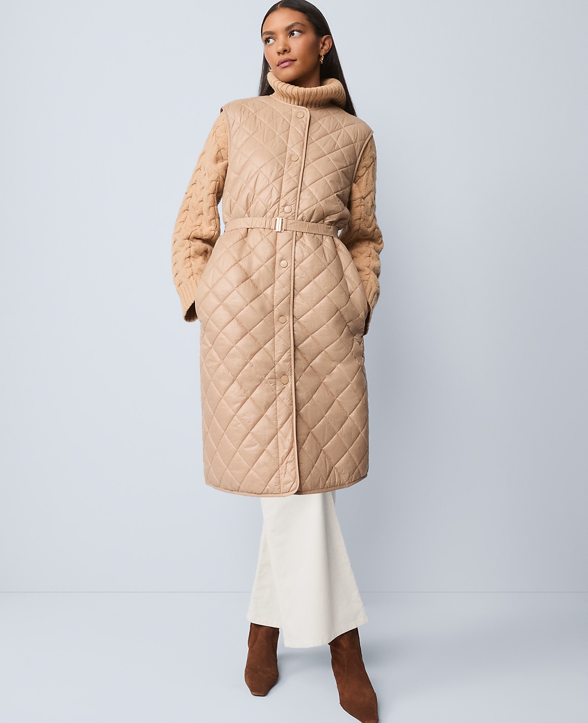 Weekend Quilted Long Puffer Vest