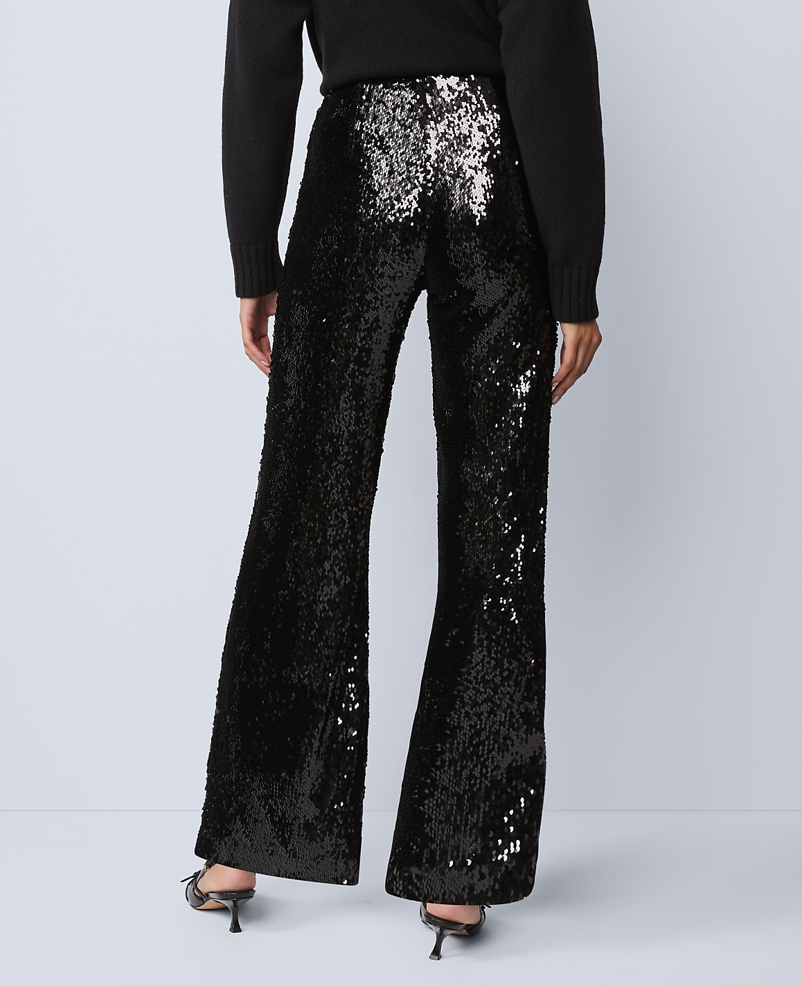 The Perfect Wide-Leg Pant in Sequin