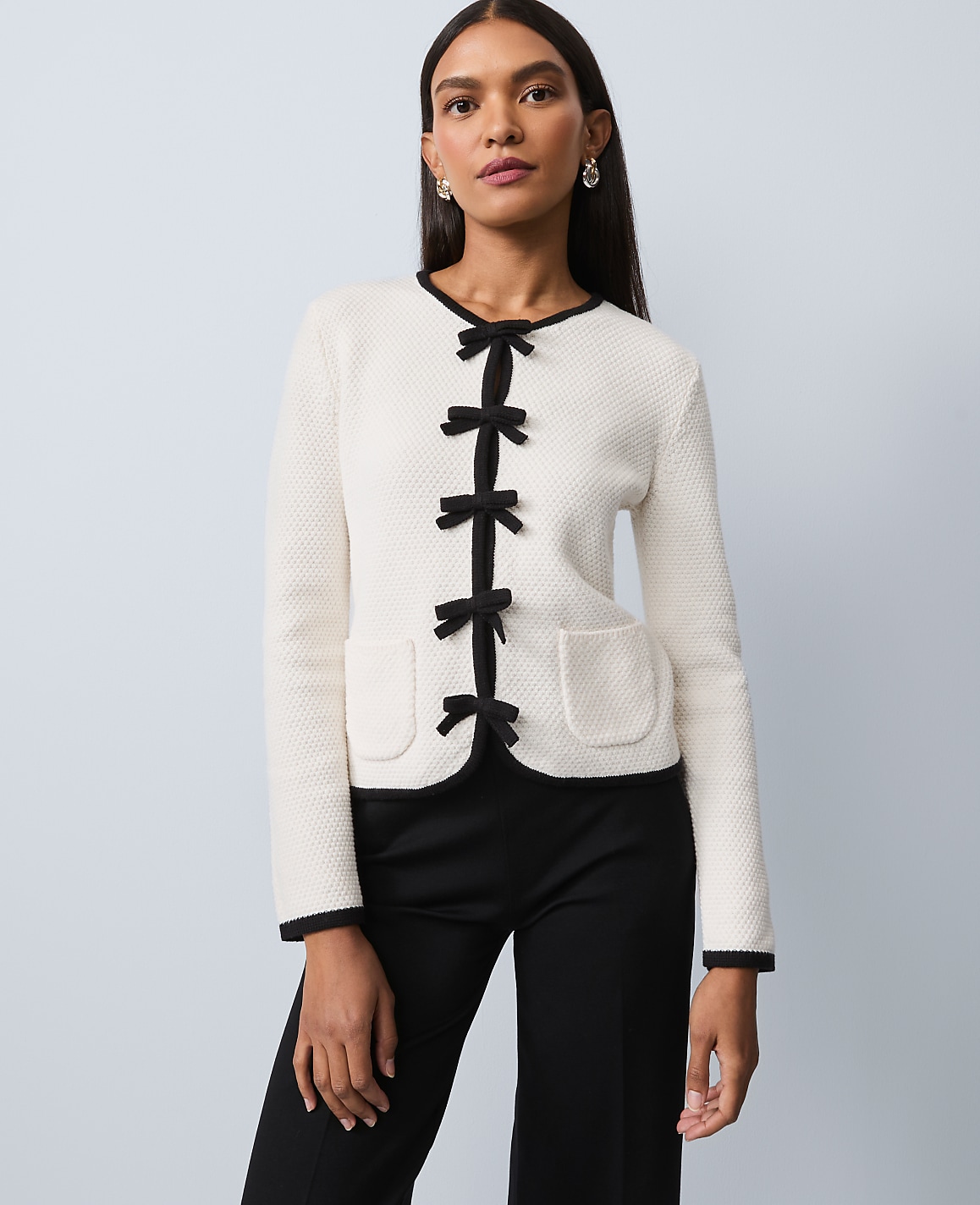Bow Sweater Cardigan