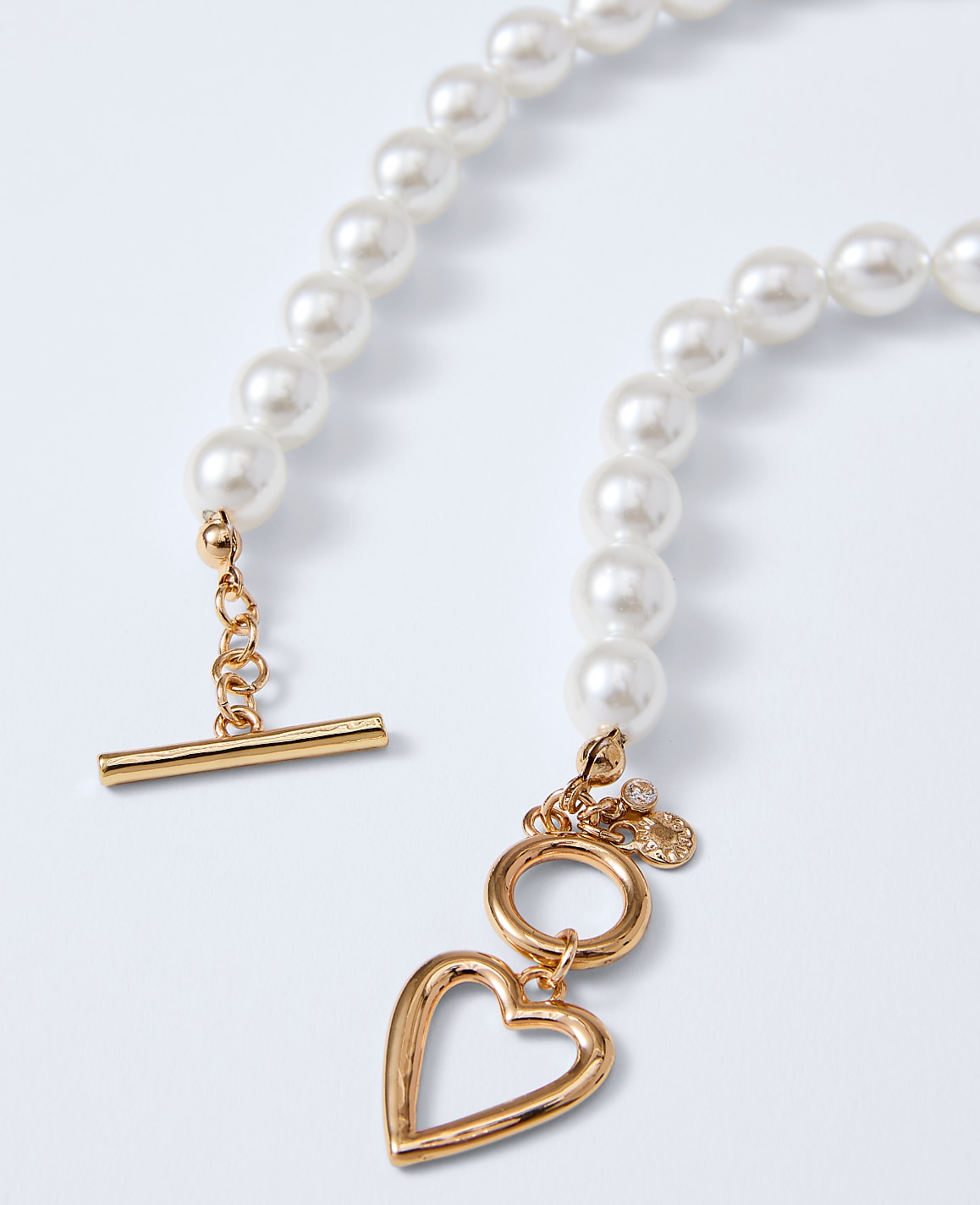 Pearl Heart Pendant Necklace