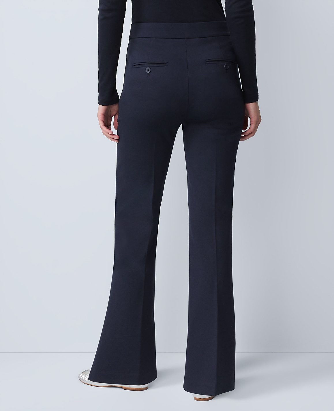 Petite Weekend  Flare Pant in Ponte
