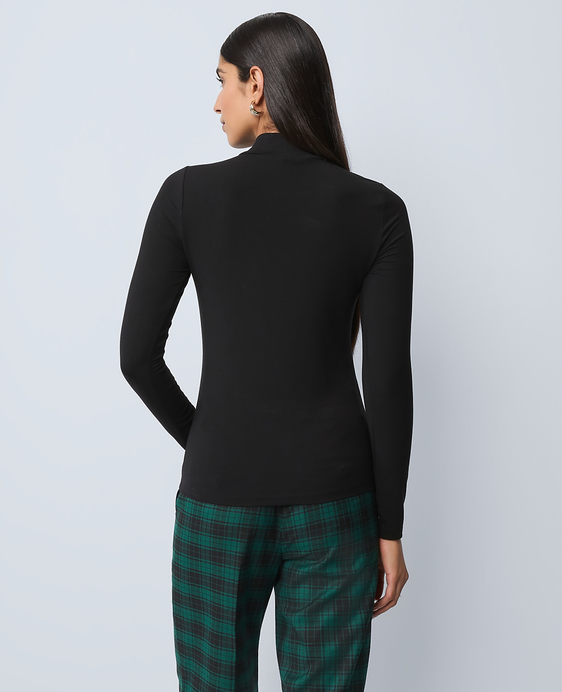 Long Sleeve Mock Neck Top