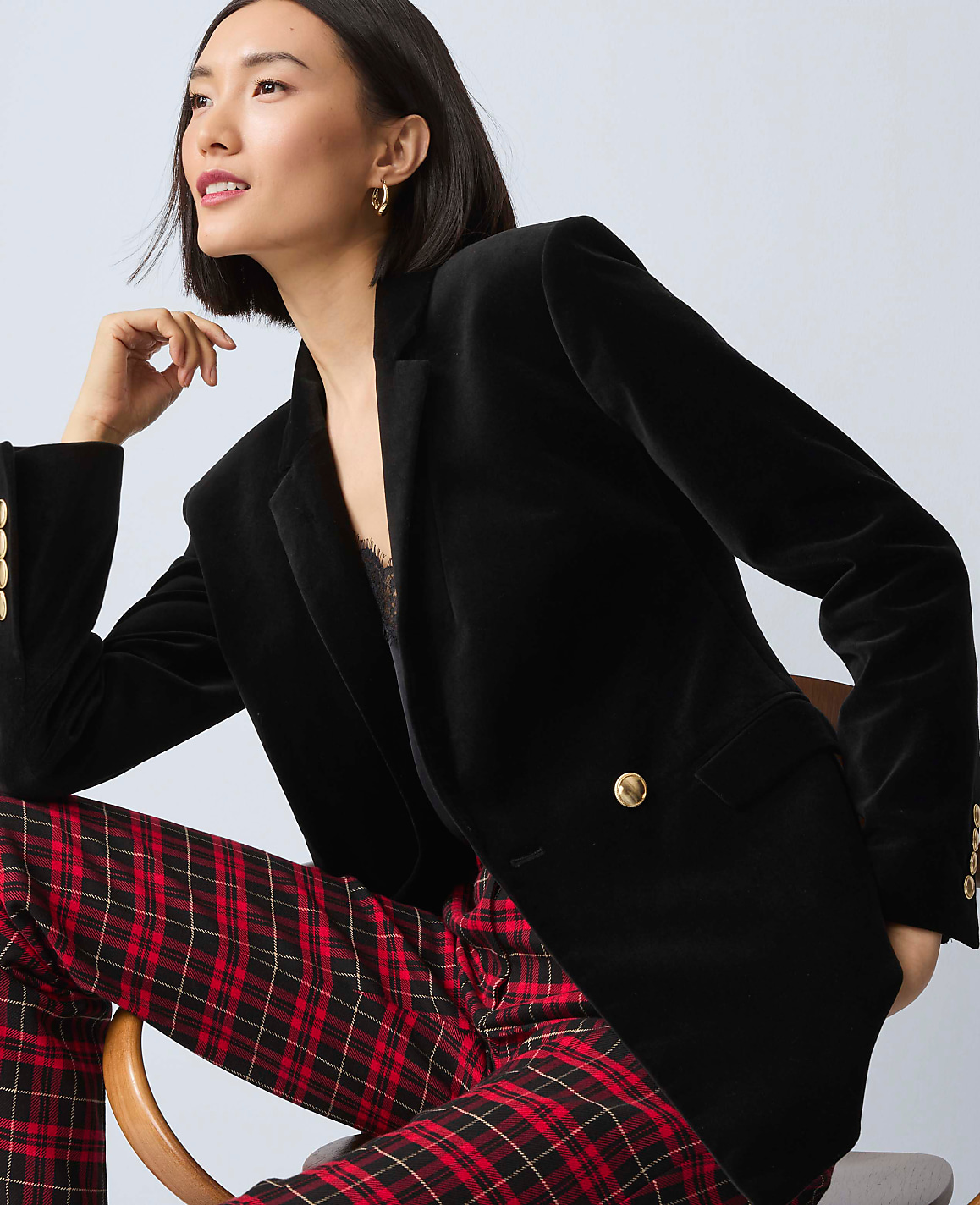 The Sophia Pant in Plaid