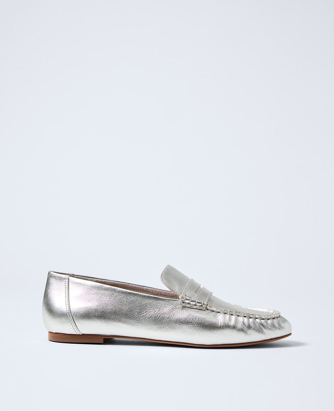 Metallic Leather Loafer