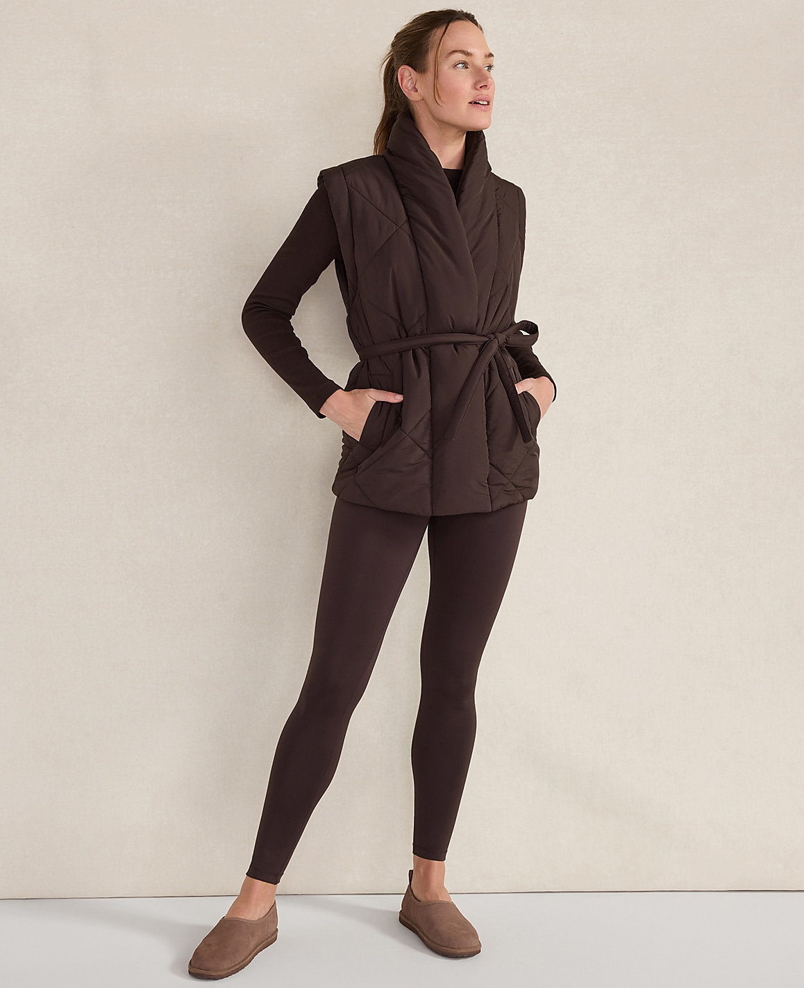 Haven Well Within Quilted Puffer Belted Vest