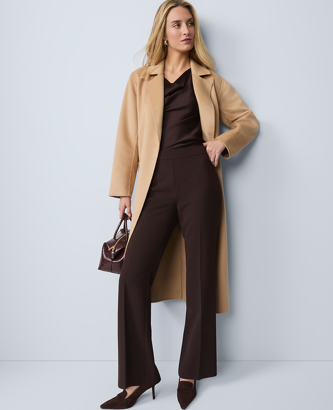The Petite Trouser Pant in Fluid Crepe