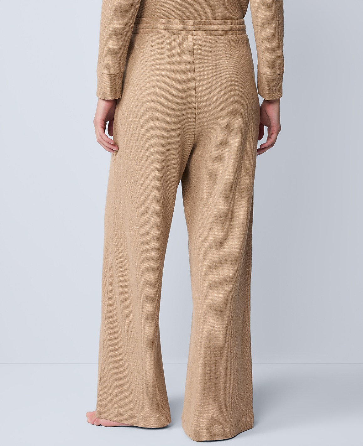 Waffle Wide-Leg Lounge Pants
