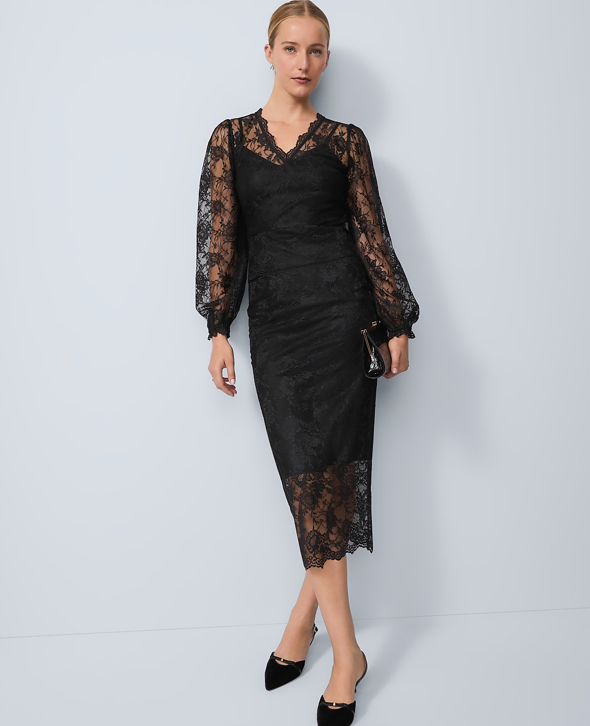 Lace Midi Skirt