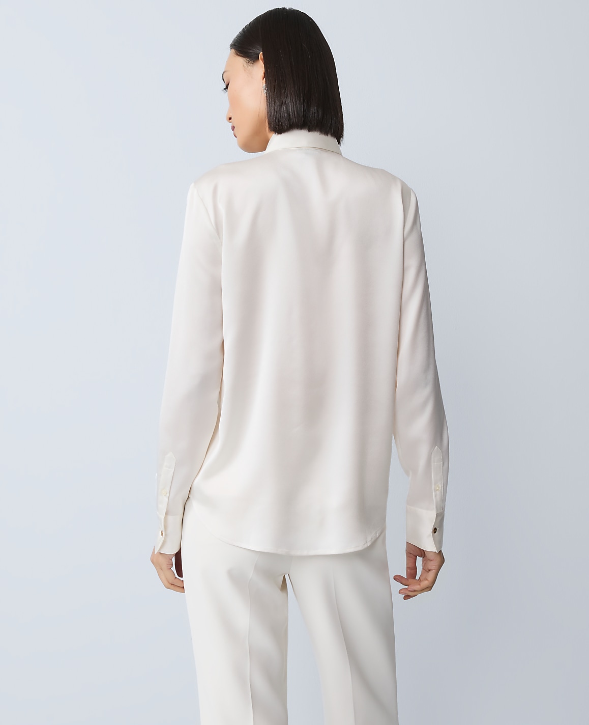 Embellished Satin Essential Shirt
