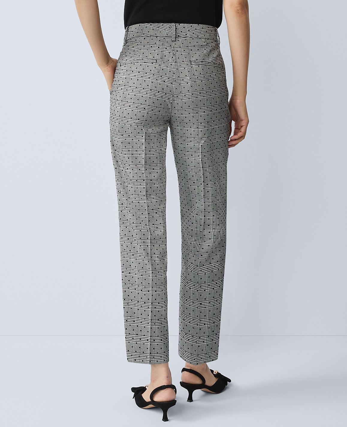 The Petite Eva Ankle Pant in Plaid