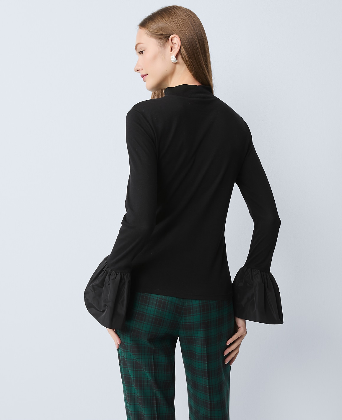 Taffeta Trim Top