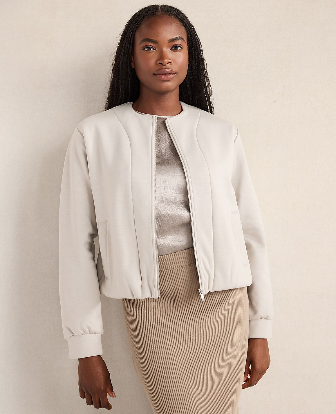 Haven Well Within Soft-Brushed Fleece Bubble Bomber