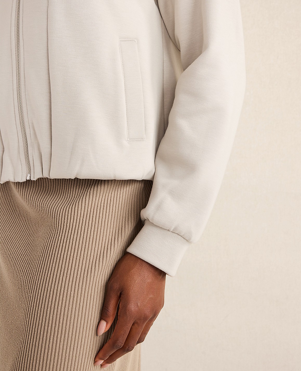 Haven Well Within Soft-Brushed Fleece Bubble Bomber