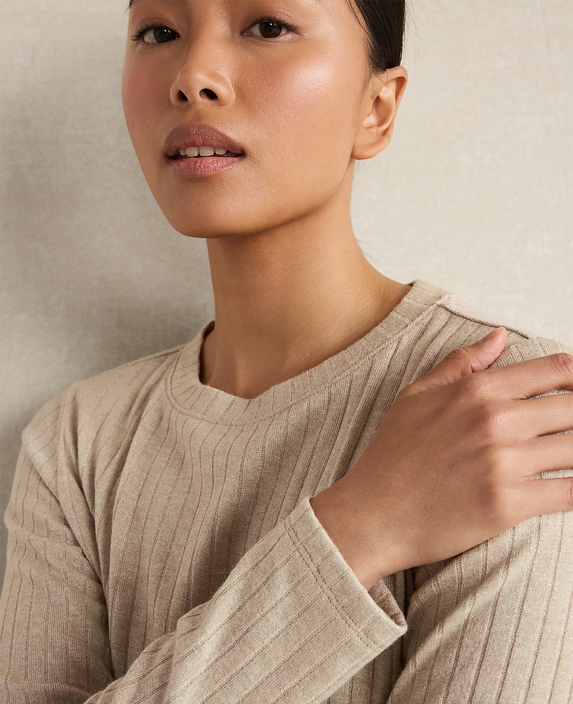 Haven Well Within Lurex Rib Knit Top