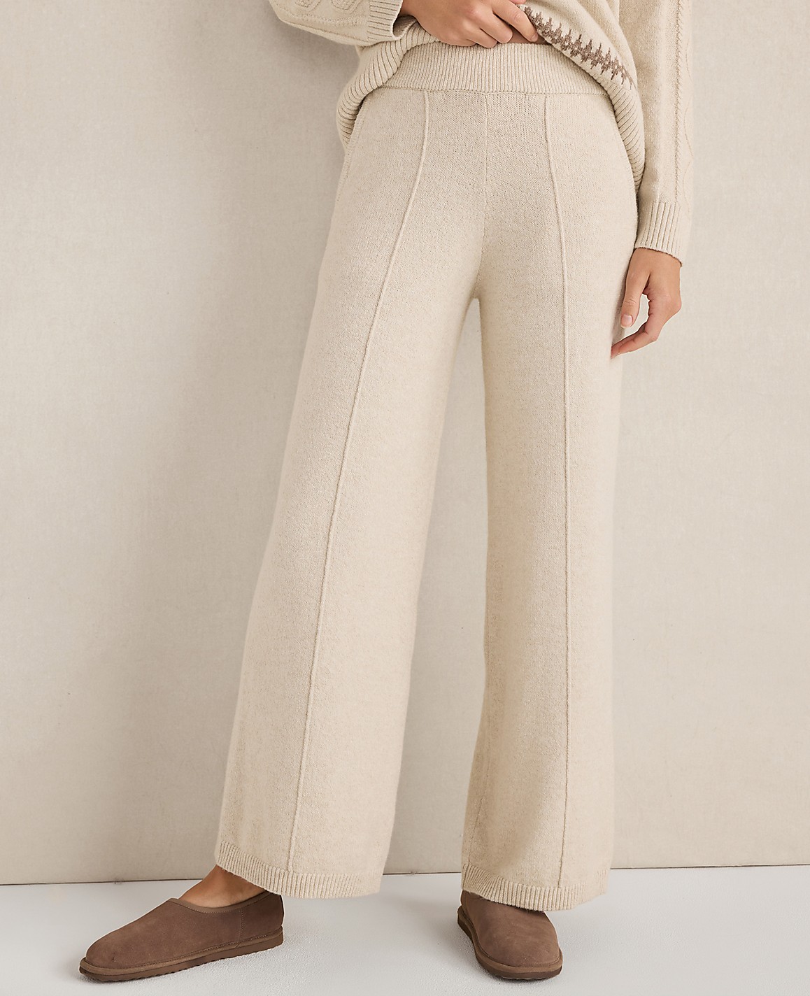 POLYLANA PINTUCK WIDE LEG