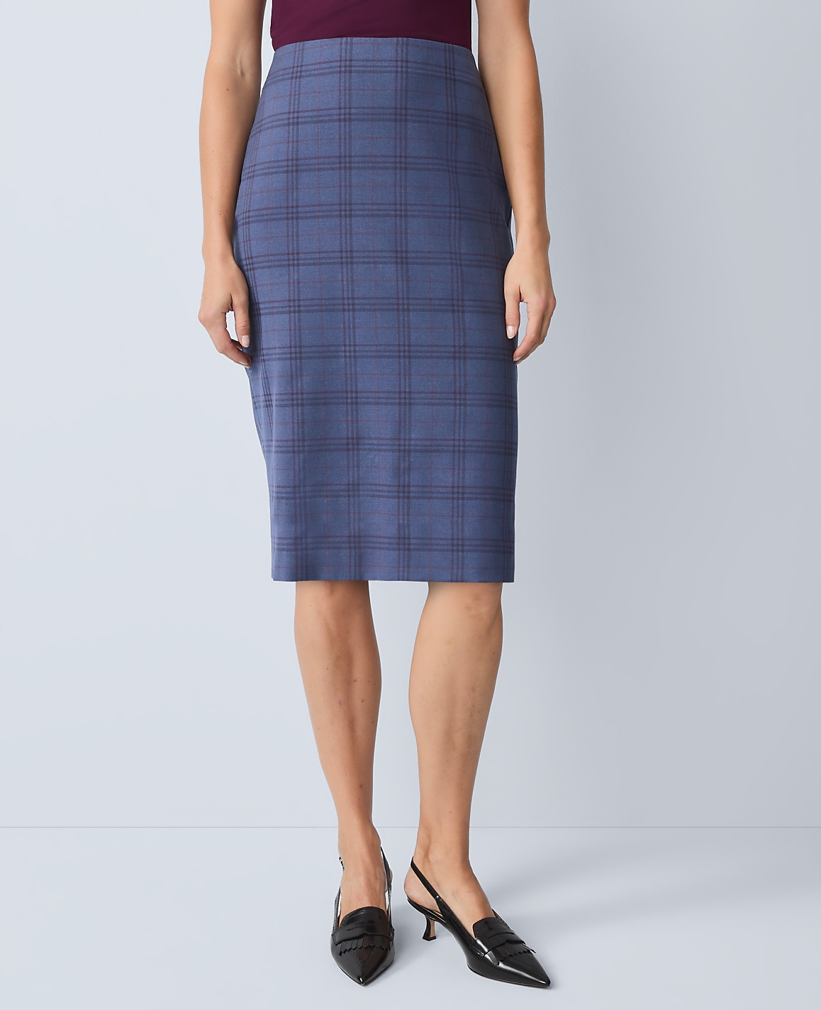 The Pencil Skirt in Plaid